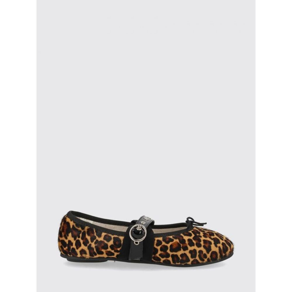 Repetto Women Animal Print Pony Hair Mary Jane Flats Repetto With Bow